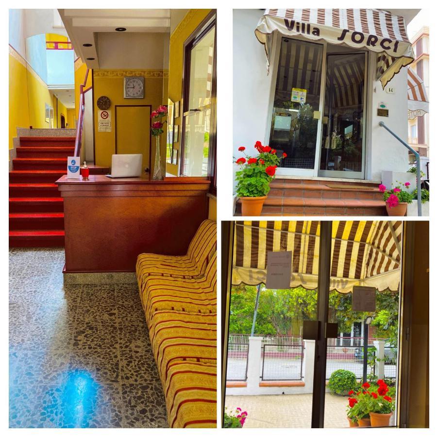 Hotel Villa Sorci Римини Экстерьер фото